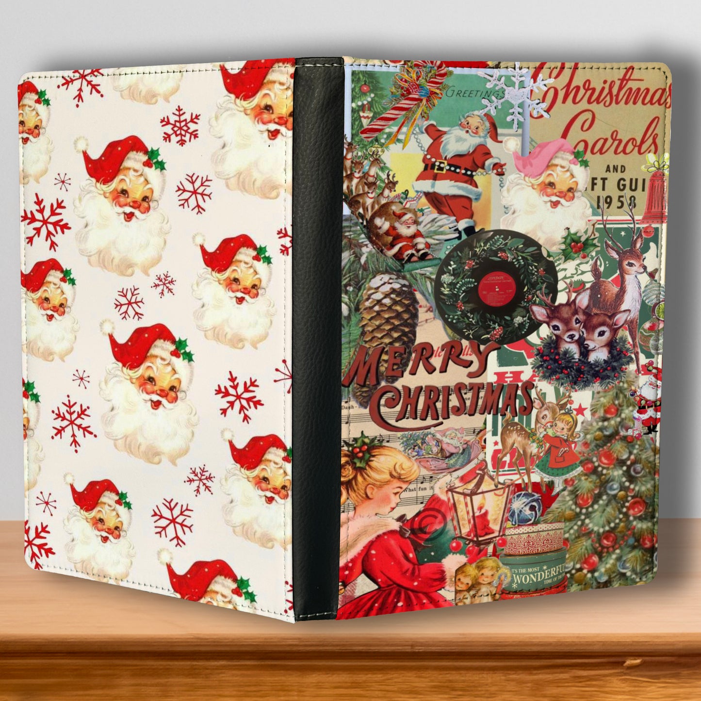 Vintage Santa Christmas Reusable Journal Notebook